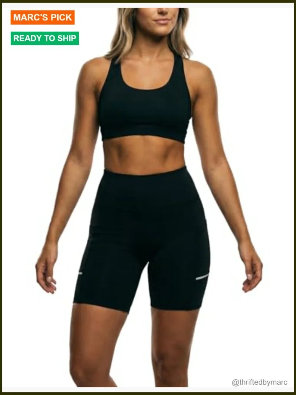 High-Waist Tummy Control Biker Shorts with Pockets 4-Way Stretch